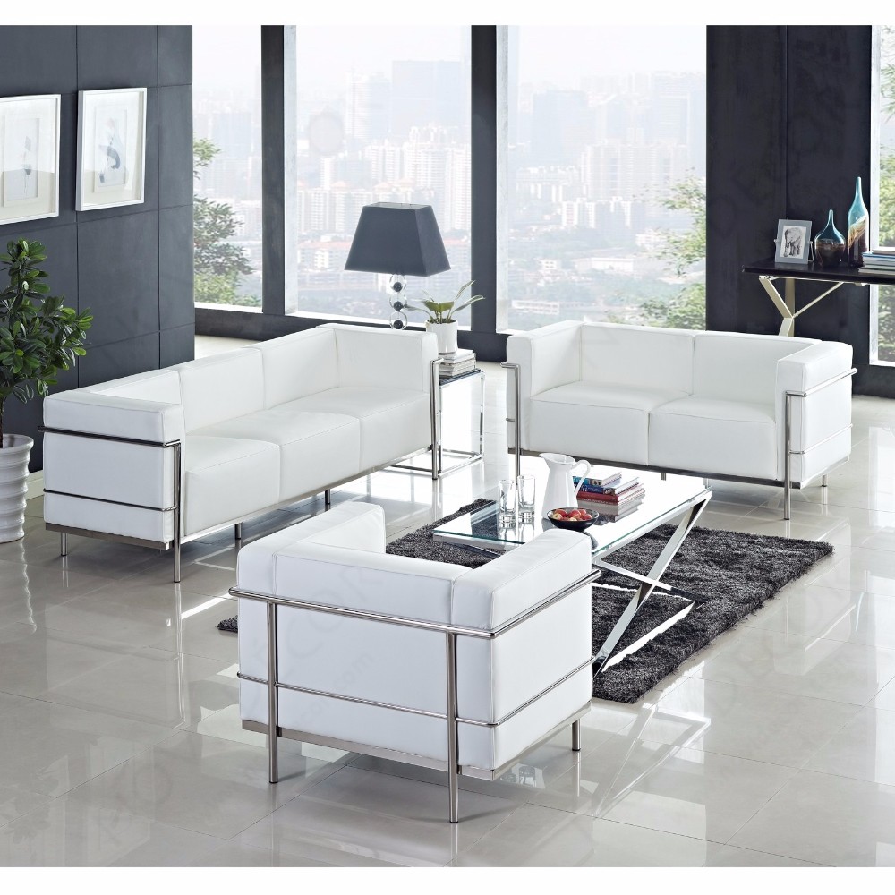 Europese stijl woonkamer le corbusier replica sofa set ontwerpen ...