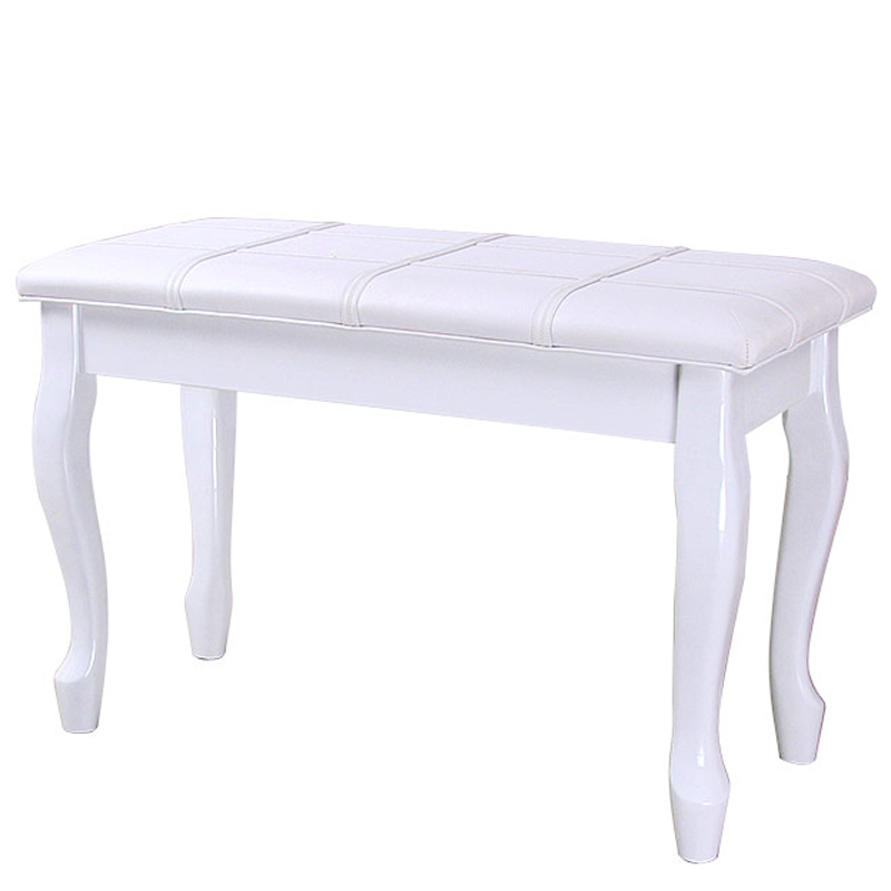 Spyker Faux Leather Padded Double Duet Piano Bench W Music