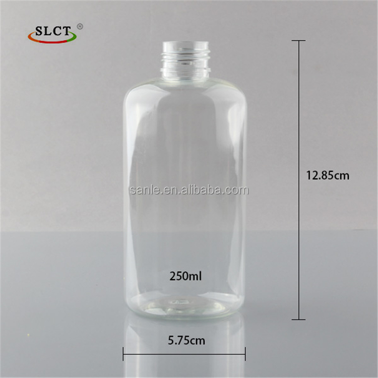 250ml PET shampoo bottle with pump or screw cap