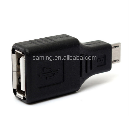 Usb2.0bメスマイクロusbotg5ピンオスプラグアダプタコンバータ仕入れ・メーカー・工場