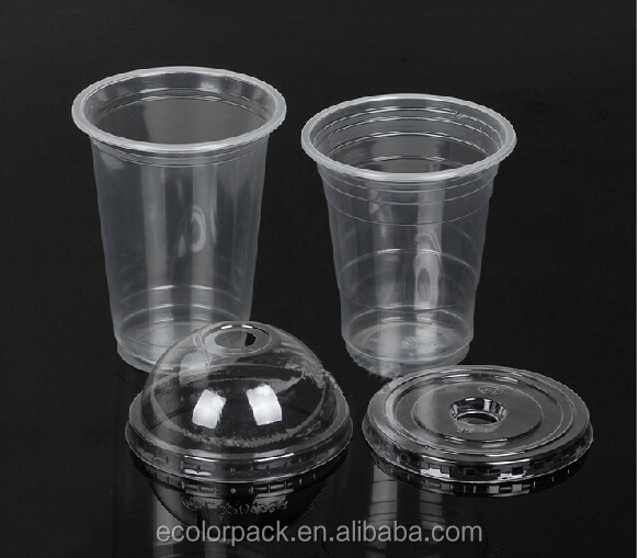 High Quality Custom Plastic Smoothie Cups with Lids for Wholesale