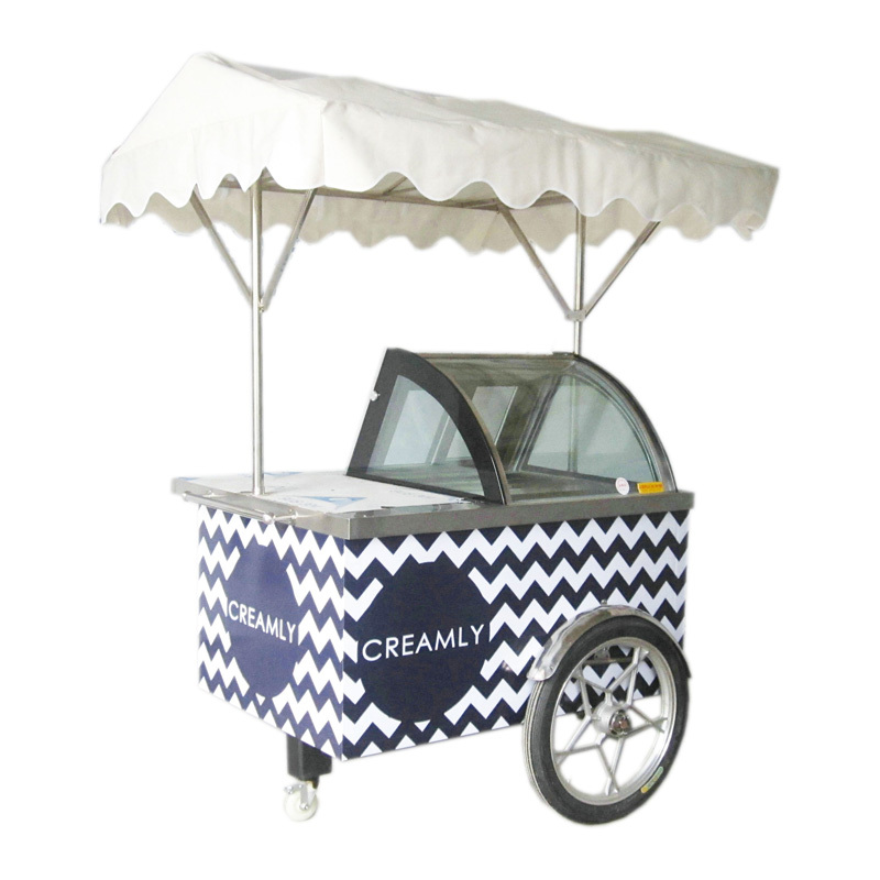 Cooler Refrigerator Ice Cream Vending Carts Buy Ice Cream Vending