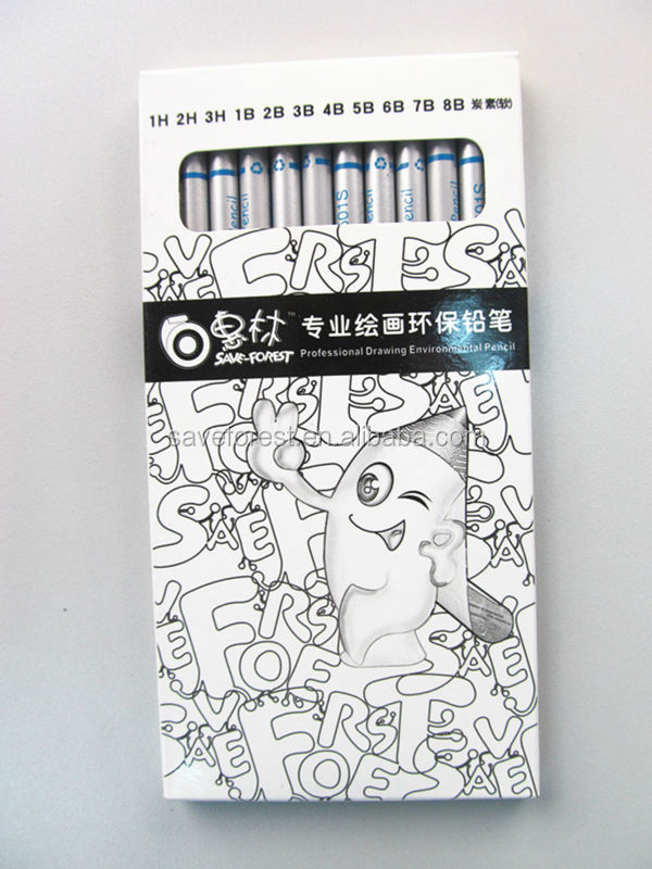 木炭を描画紙で包装ボックスの鉛筆セット問屋・仕入れ・卸・卸売り