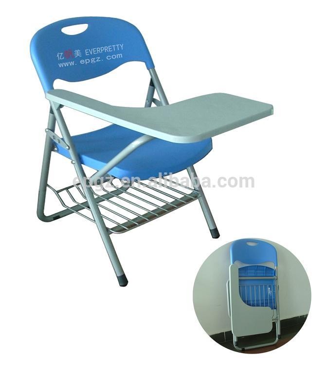 Folding Chair With Tablet Student Chair With Writing Pad Chair And