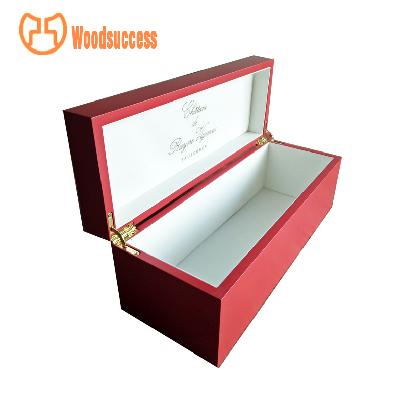 Red Lacquer Wooden Empty Wine Box For Sale Buy Wooden Wine Box,Red