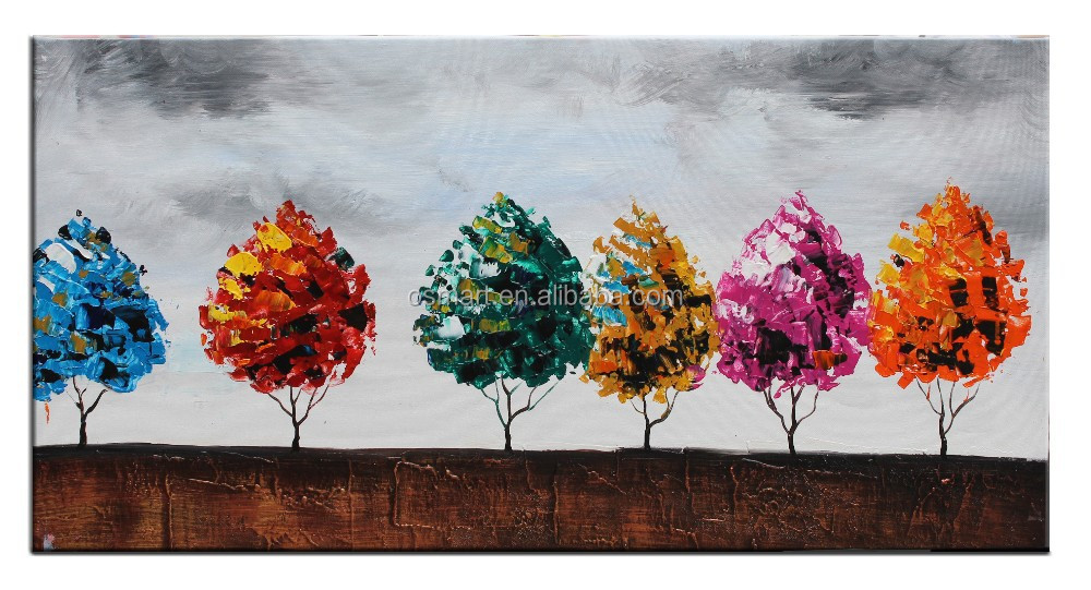 Pared sticker canvas pintura pinturas de aceite de hojas de ... Cuadros para pinturas