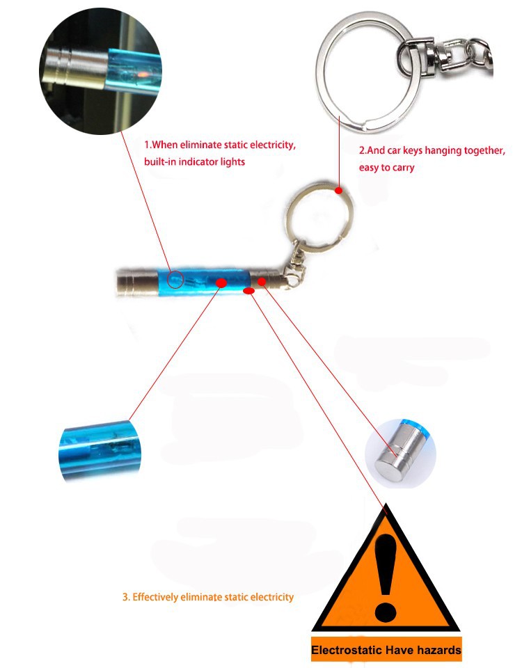 Car Electrostatic Keychain 1