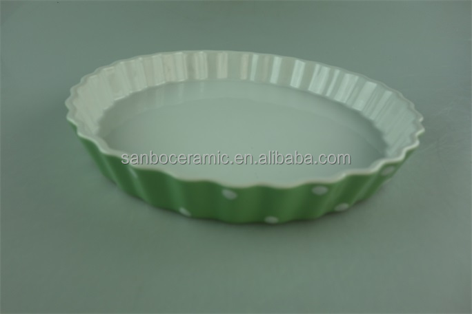 白い磁器のディナーセット5個緑リムと株式、 食器セット仕入れ・メーカー・工場