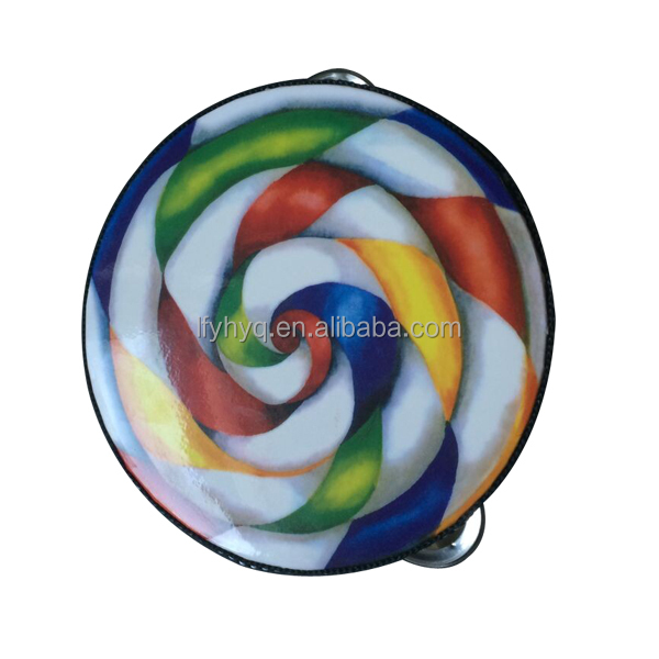 yonghe lollipop tambourine made in china wholesale kids plastic lollipop tambourine