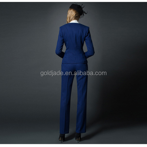 最新2015ホテル受付制服デザイン、 ホテル受付制服スカートスーツ、 女性ブラウススーツのホテルのユニフォームデザイン仕入れ・メーカー・工場