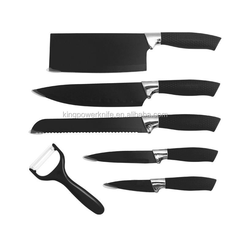 2017 6pcs New Design Swiss Knife Set Knife Kitchen Swiss Line Knifes