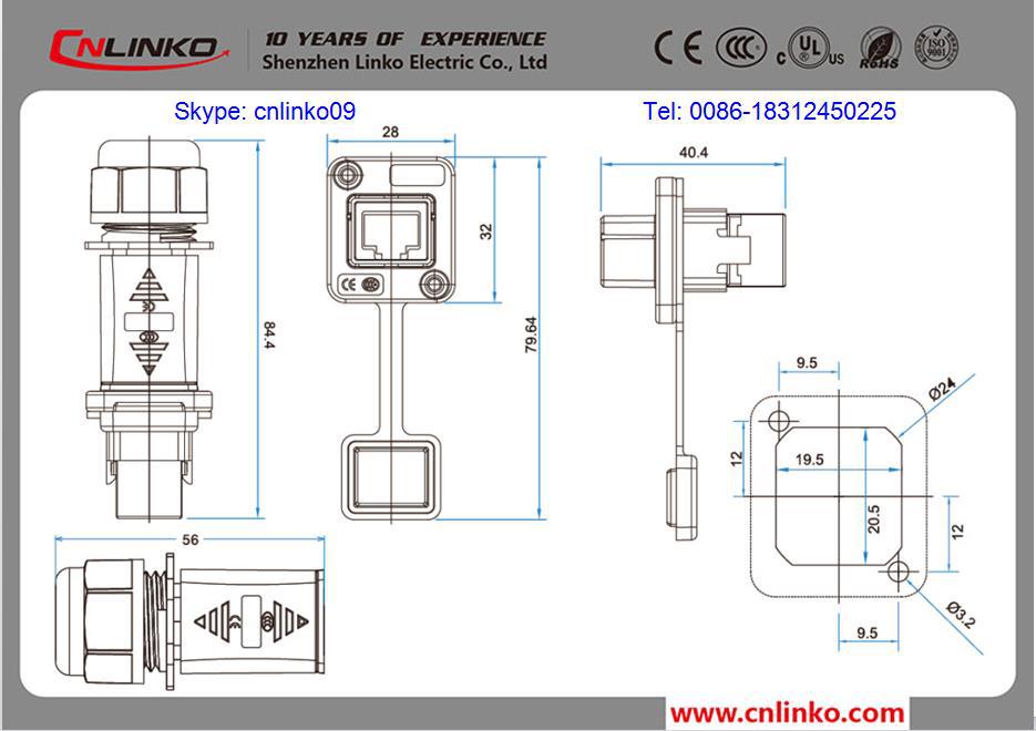 rj45イーサネットコネクタ防水ip67rj45ブーツ付きrj45コネクタ、 rj45データ用ソケット屋外屋内レンタルledディスプレイ仕入れ・メーカー・工場