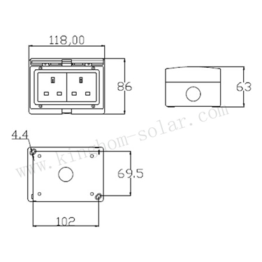 Ip55 13a英国タイプ屋外壁スイッチとソケットFML-S tuv。ceの承認仕入れ・メーカー・工場