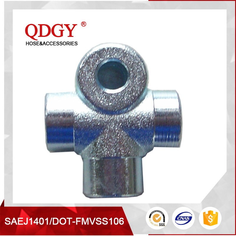 Oem Brass Brake Line Tee Fitting For Metric 10mm 1.0 Bubble Flare