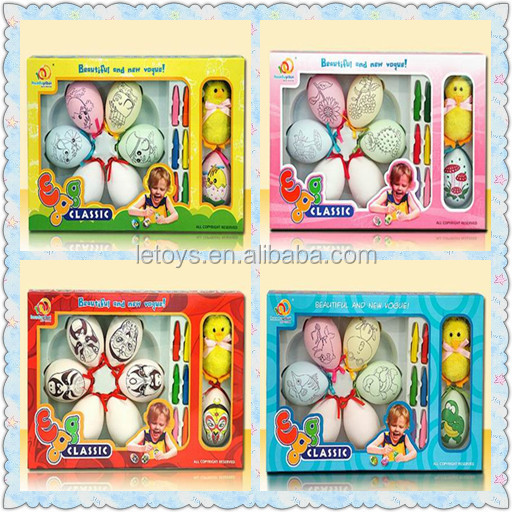 diyの創造的なプラスチック絵イースターの装飾卵、 水彩絵イースターエッグ仕入れ・メーカー・工場