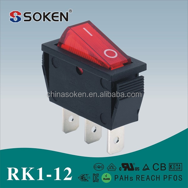 SOKEN SPST/SPDT ON-OFF/ON-ON 125V/250V 給湯器用 ロッカスイッチ仕入れ・メーカー・工場
