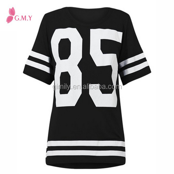 Source Fashion oversized women new jersey football T-shirt dress for women  on m.