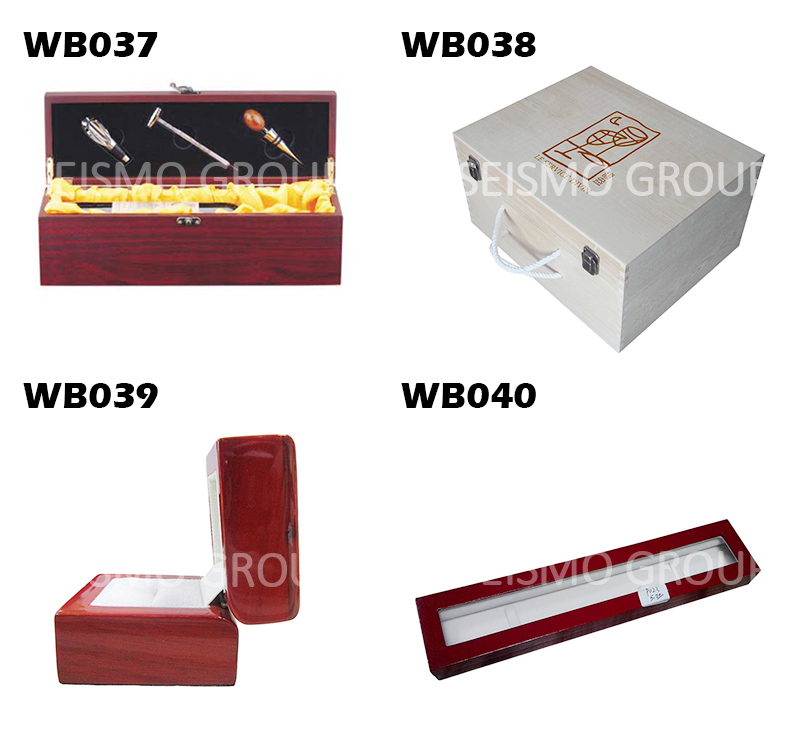 champagne wooden wine box