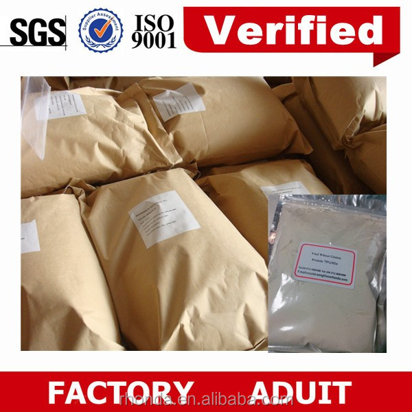 Payment in long-term(60 days; 90 days) is available food grade 75% organic wheat gluten