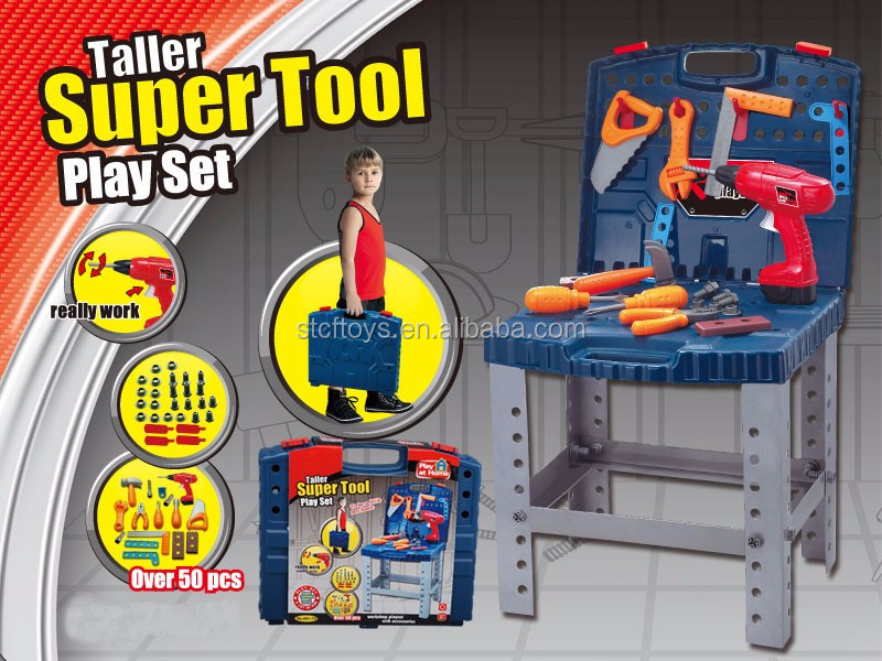 New Product Kids Play Workbench Tool Cart Battery Operated