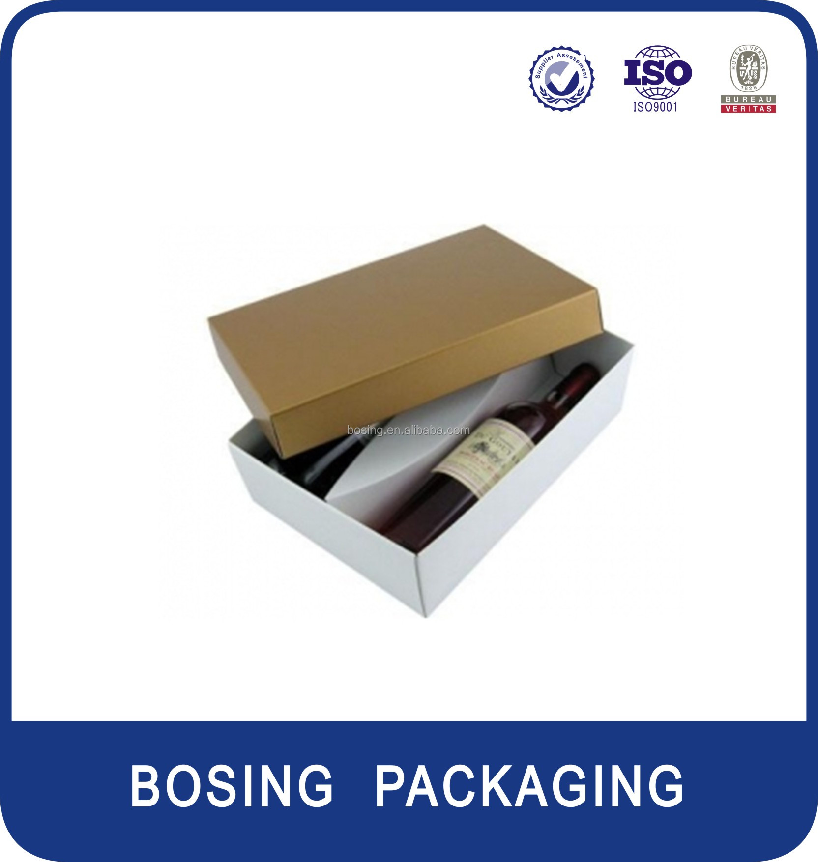 paper red wine box / paper box gift box packaging box / paper box design