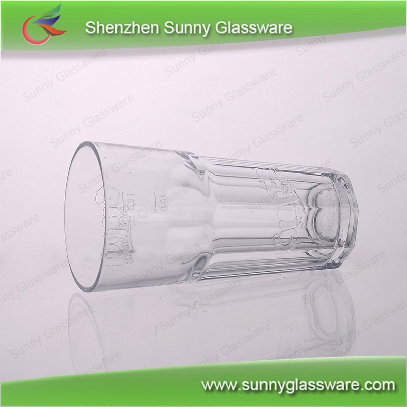 octagonal advertising whisky beer glass cup for wine bar