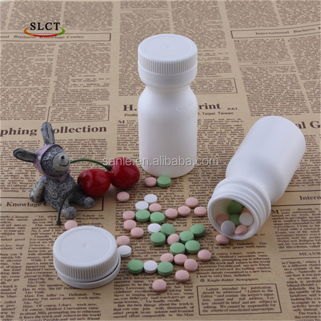 50ml plastic pharmaceutical pill bottle with childproof