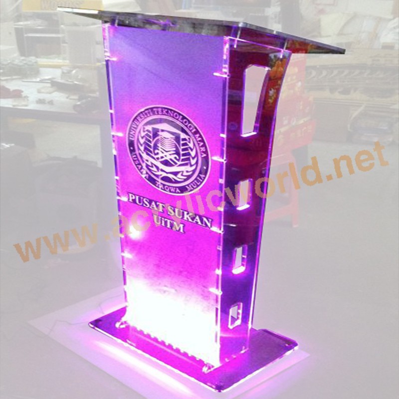 Custom Hotseller acrylique clair Moderator Podium mariage Decoration pupitre  acrylique - Chine Pupitre en acrylique et Podium acrylique prix