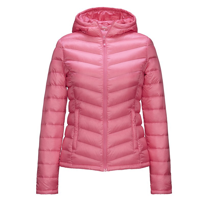 冬女性の新しいファッション2015超軽いフード付きとジッパーdownjacket仕入れ・メーカー・工場