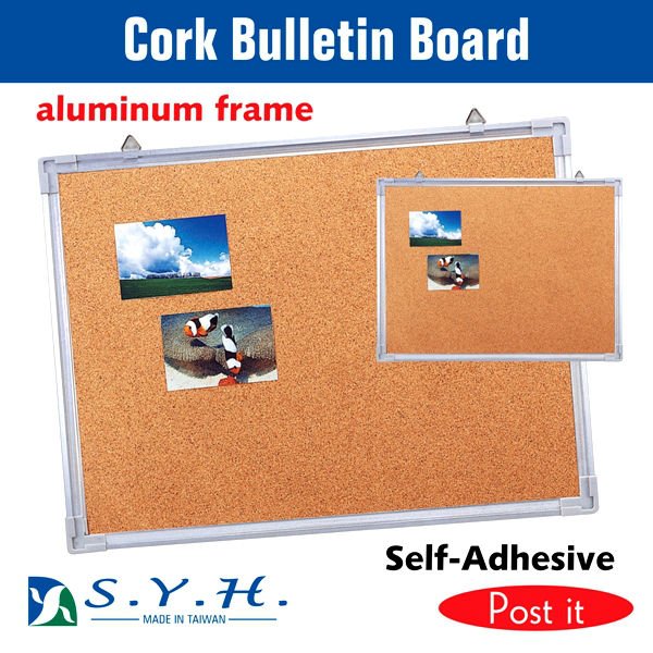 Office Aluminum Frame Post It,Selfadhesive Memo Cork Notice Board