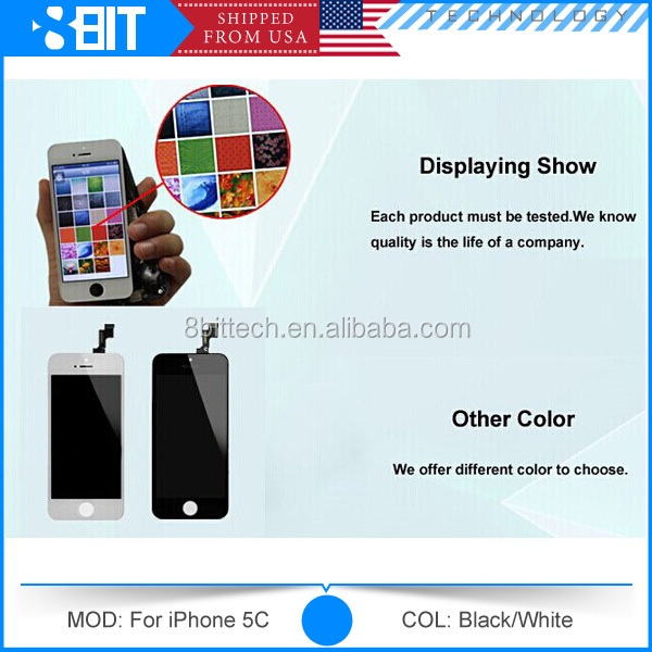 Appleのiphoneのための5clcdデジタイザー、 私達ができるアメリカから出荷!!!問屋・仕入れ・卸・卸売り
