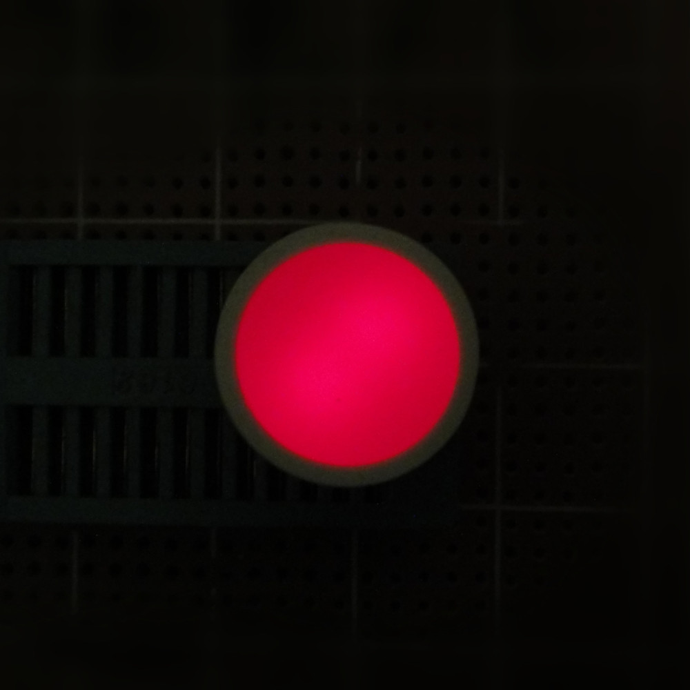 Round led bar 18mm red color single round LED light bar