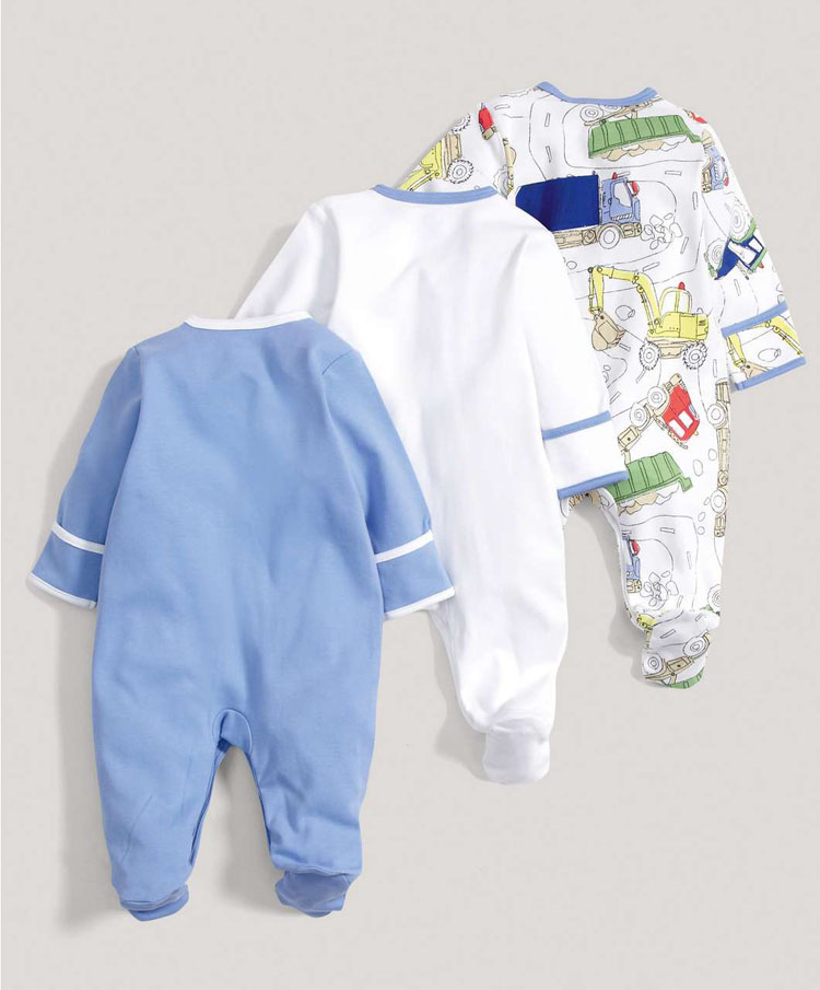 印刷されたデザインの赤ちゃんが成長する3個babysuitonesieロンパー仕入れ・メーカー・工場