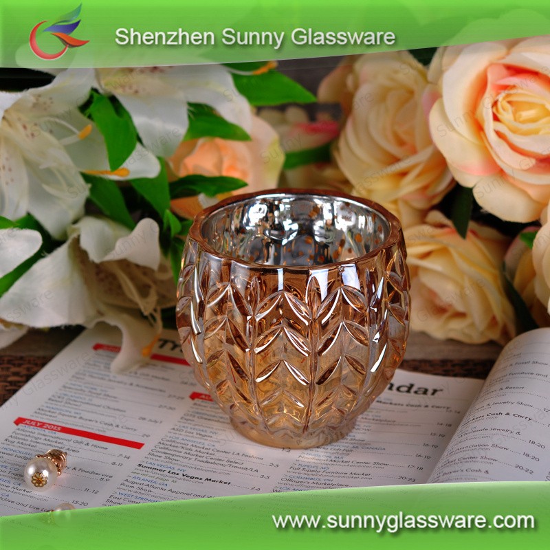 Wholesales Gold Glazing Pineapple Ceramic Candle Holder
