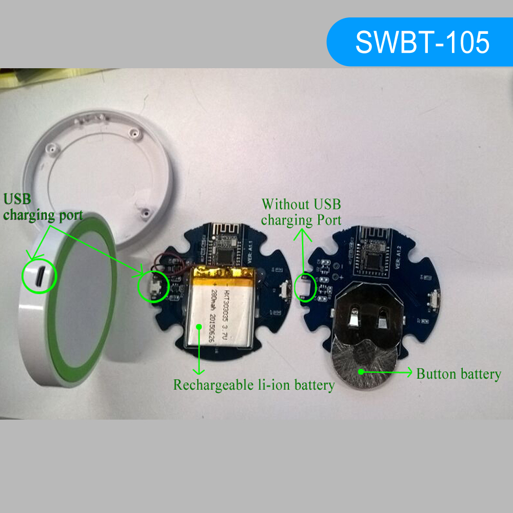 熱い販売! 安いbluetooth送信機モジュールのモジュールをアドバタイズビーコンibeaconcr3032バッテリーホルダーswbt- 105仕入れ・メーカー・工場