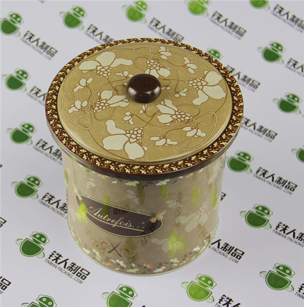 Funcy Round Tin Can