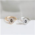 Fashion CZ Evileye Vintage Style Rings Gold Cubic Zirconia Ring For Lady