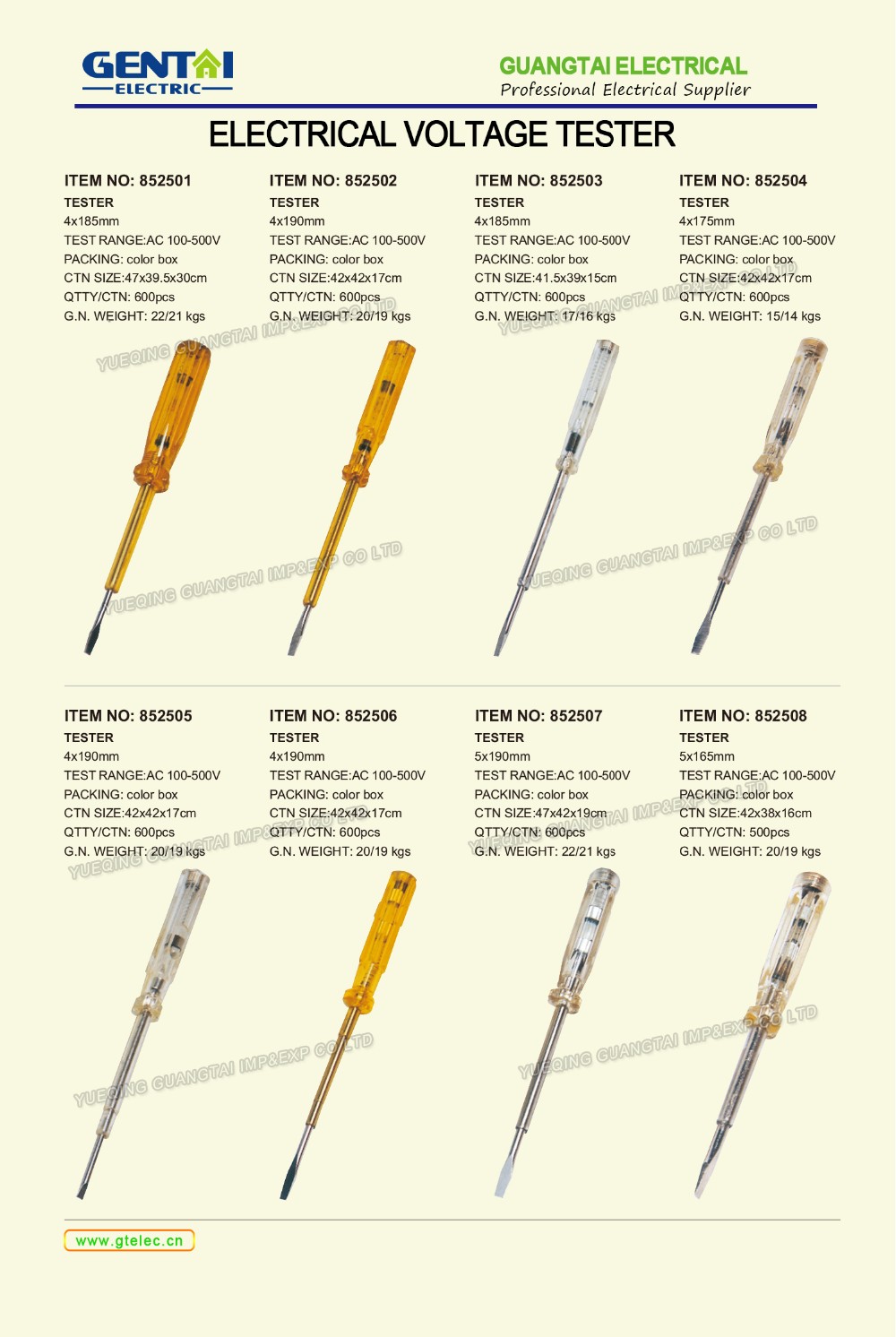 Good Quality Powered Screwdriver Voltage Tester Insulated Electrical