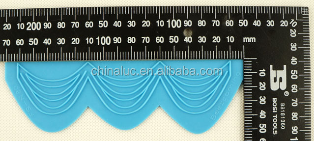 Triple drop strings silicone onlay mould 3D cake stencil for cake decorating or any arts project ssilicon onlay molds stringwork
