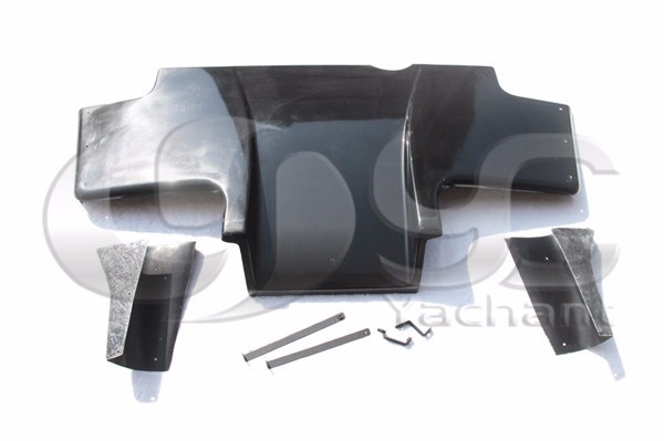 1995-1998 Nissan Skyline R33 GTR Top-Secret Type1 Style Rear Diffuser 3pcs with Metal Fitting Accessories  FRP (1).JPG