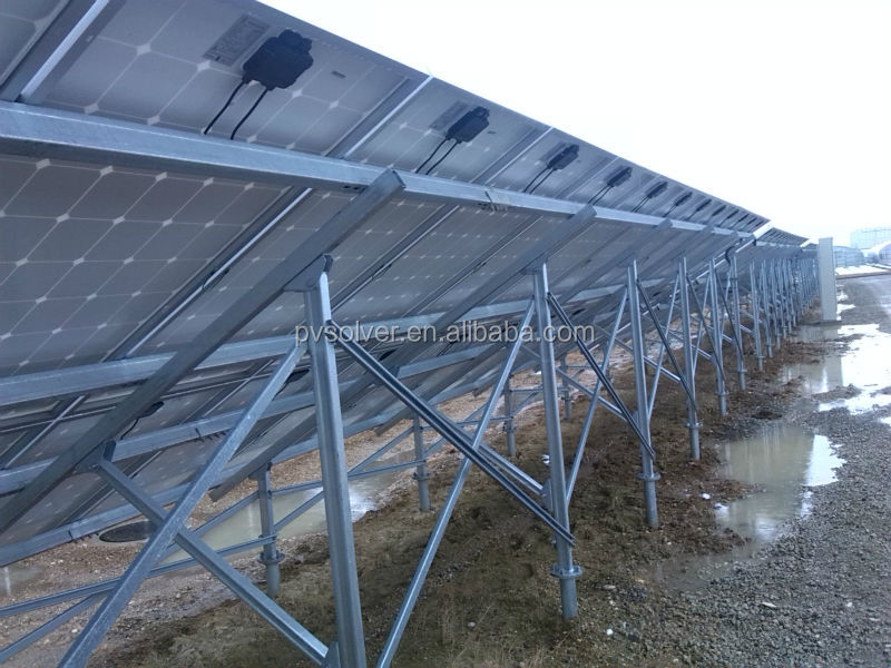 太陽地上マウント構造のスタンドアローンの太陽光発電システム6細胞太陽光発電kw完全なシステム問屋・仕入れ・卸・卸売り