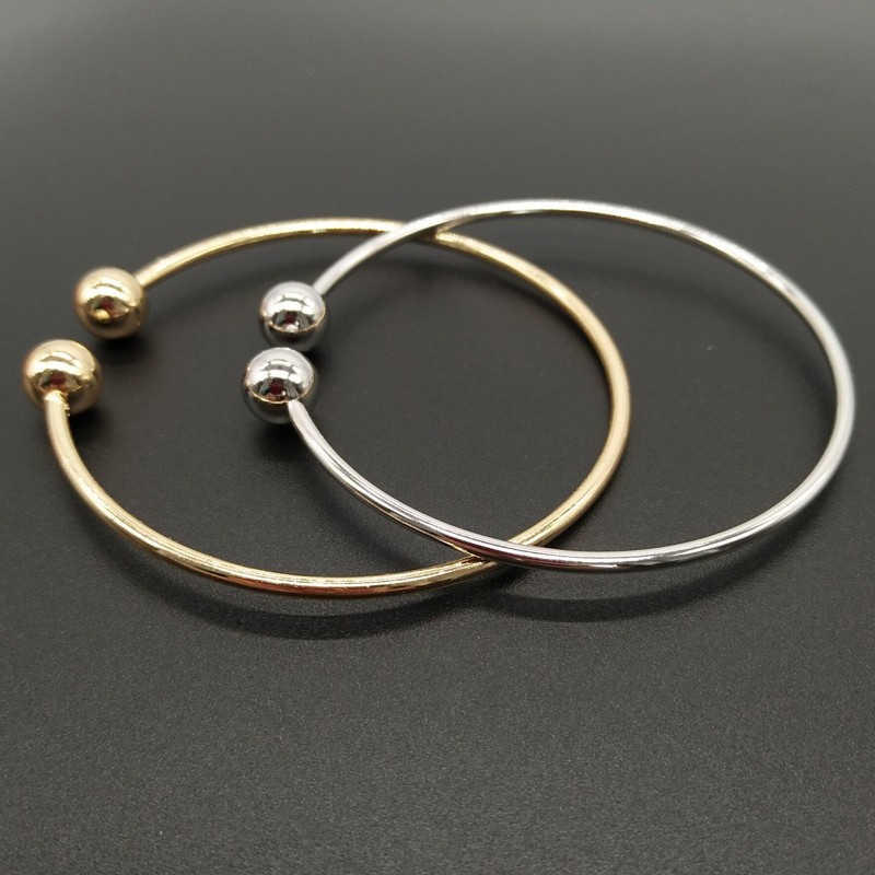 2017 simple design silver gold bangle| Alibaba.com