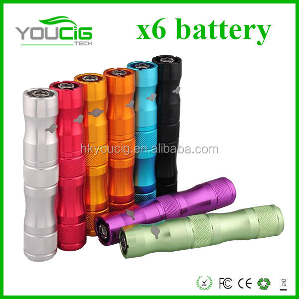 Rigid design x6 battery with 1300mAh Variable Voltage for sell