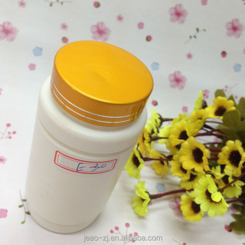 High quality round 250ml HDPE chewing gum plastic bottle with crown cap
