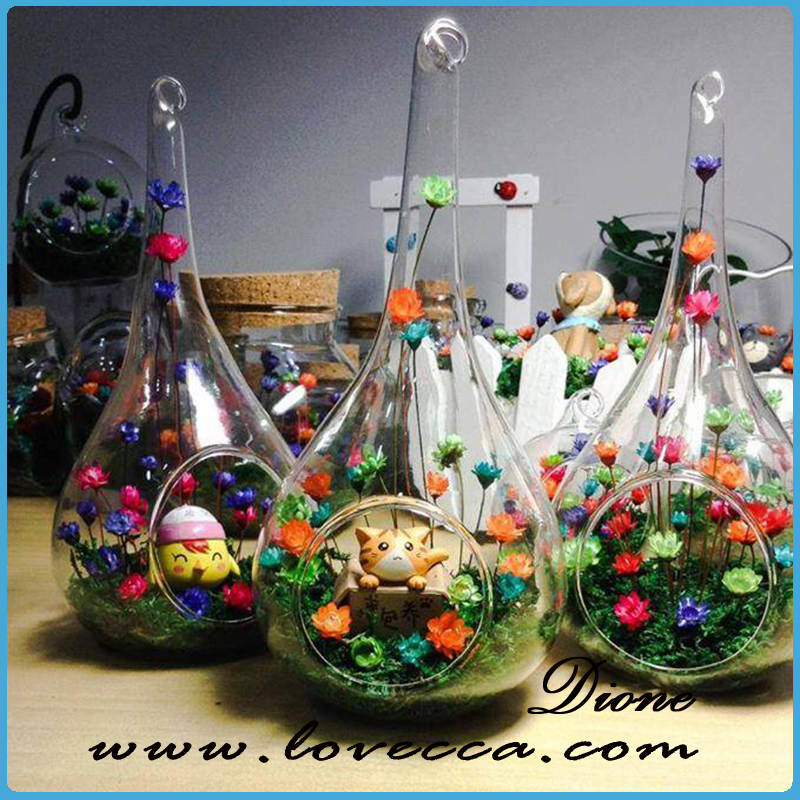 ムラノガラスの花瓶をぶら下げ水滴状のガラスの花瓶仕入れ・メーカー・工場