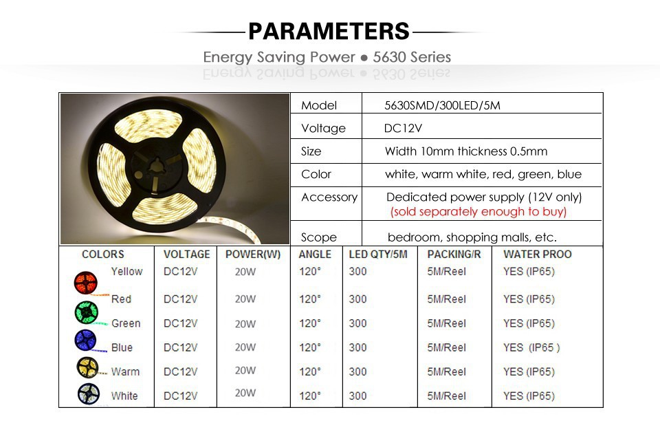 工場セールス 12 ボルト の 24 ボルト防水led ストリップ ライト単一色、暖かい白クールホワイト 、 Rgb smd 5630 led ストリップ グリーン仕入れ・メーカー・工場