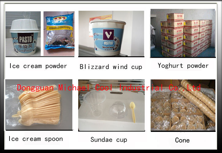 soft Ice Cream Machine Maker France Compreesor 70L/H