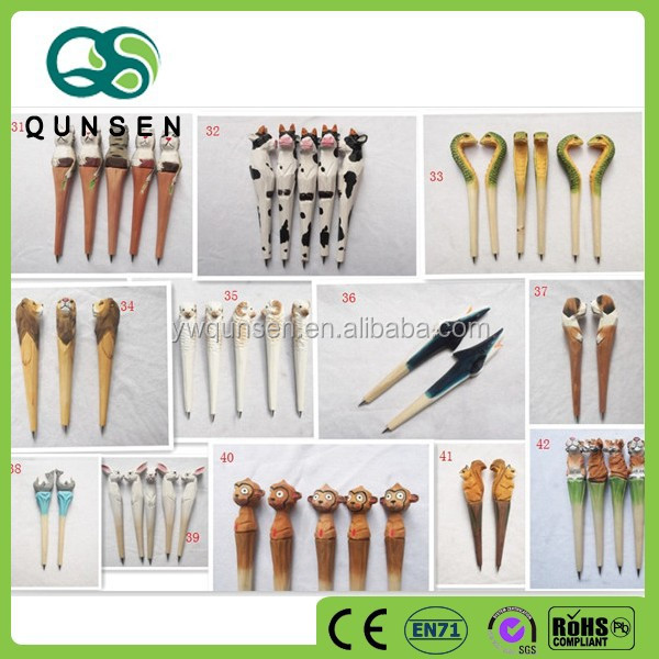 Animal Shaped Wood Carved Ball Pen Parts Buy Ball Pen Parts,Wood