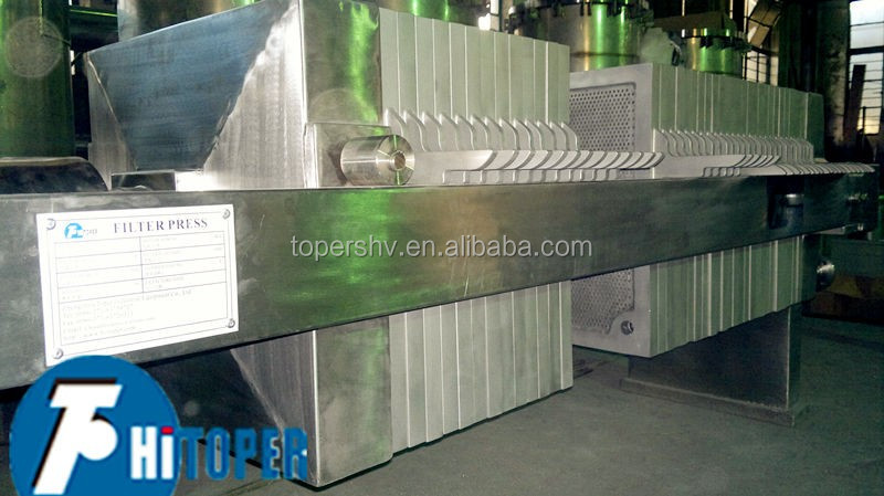 manufacturers of food processing equipment stainless steel filter press for solid-liquid separation in food plant