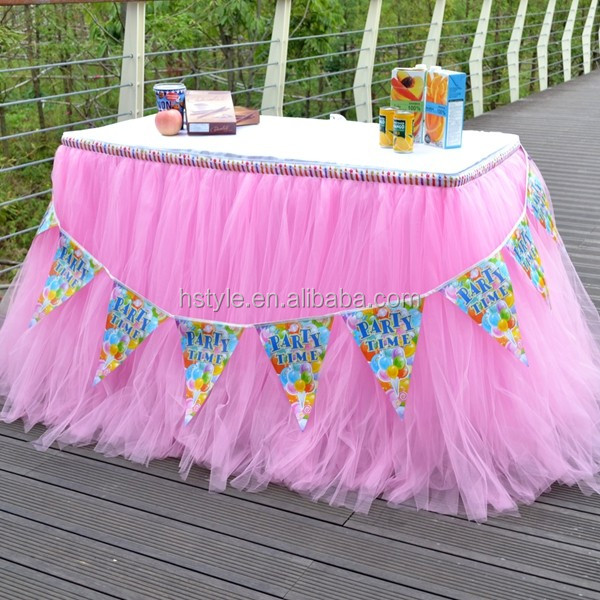 Beautiful Tutu Tableware Tulle Table Skirt Party Wedding Decorations Best Price Gift SD103 (33).jpg
